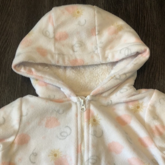 Yoga Sprouts 2T Fleece Hooded Onesie - Picture 3 of 6